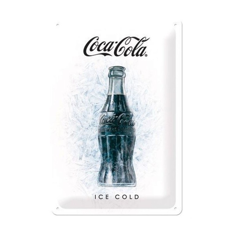 Metal Plate - Vintage - Coca-Cola Ice Cold