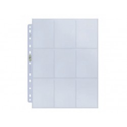 UP - Silver 9-Pocket Pages (11 Hole) Display (100 Pages)