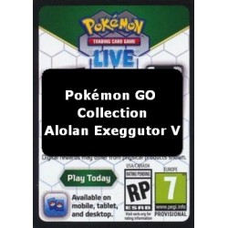 Pokemon GO Live Code Card (Collection-Alolan Exeggutor V)