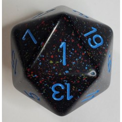 Chessex Speckled 34mm 20-Sided Dice - Blue Stars
