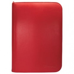 UP - Vivid 4-Pocket Zippered PRO-Binder: Red