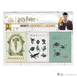 Set of 3 Magnets - Care of Magical creatures - Harry Potter