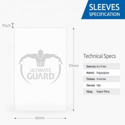 Ultimate Guard Classic Soft Sleeves Standard Size Transparent (100)